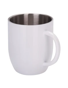 Kubek stalowy Day Alis z powłoką sublimacyjną 350 ml, biały 2