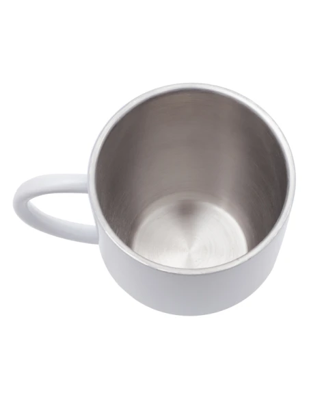 Kubek stalowy Day Alis z powłoką sublimacyjną 350 ml, biały