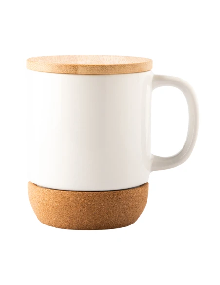 Kubek ceramiczny z powłoką sublimacyjną Giulio, biały