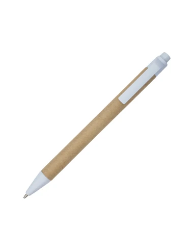 Długopis Mixy, biały/brązowy