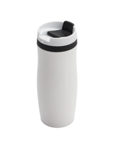 Kubek termiczny Viki 390 ml, czarny/biały