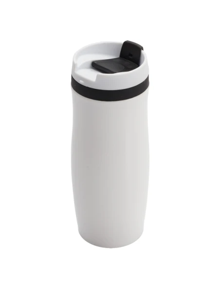 Kubek termiczny Viki 390 ml, czarny/biały
