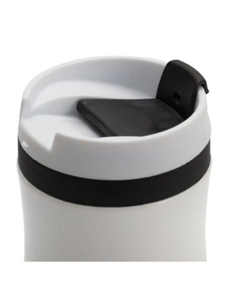 Kubek termiczny Viki 390 ml, czarny/biały