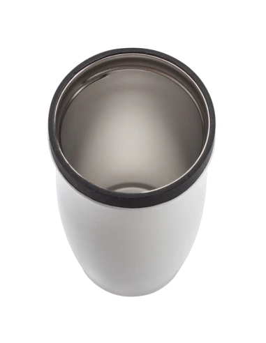 Kubek termiczny Viki 390 ml, czarny/biały
