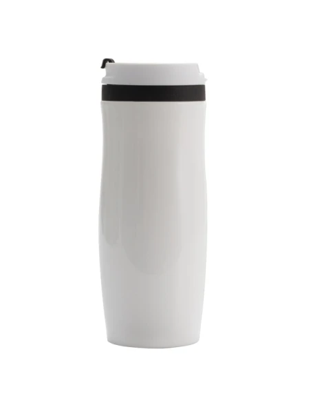 Kubek termiczny Viki 390 ml, czarny/biały