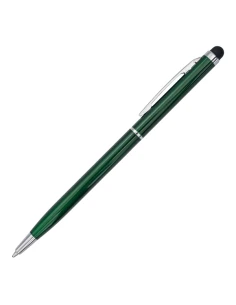 Długopis aluminiowy Touch Tip, ciemny zielony
