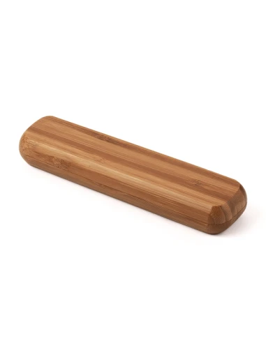 Długopis Vizela w bambusowym etui, brązowy