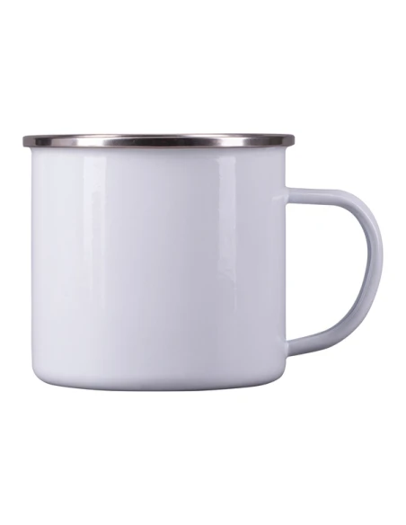 Kubek emaliowany Oldie 500 ml, biały - druga jakość