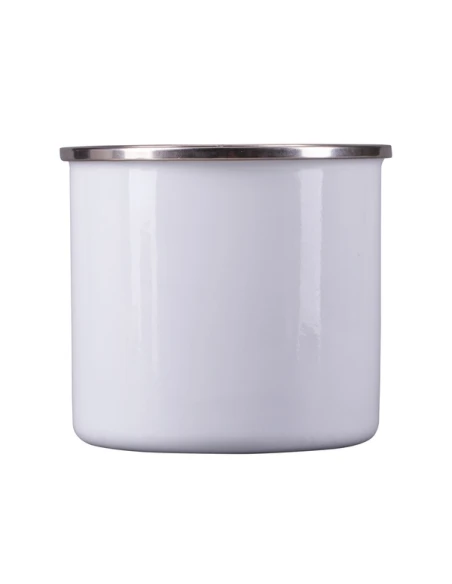 Kubek emaliowany Oldie 500 ml, biały - druga jakość