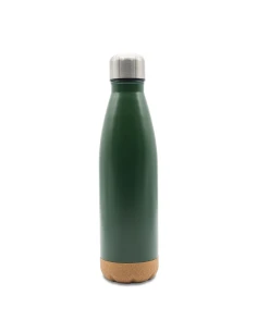 Butelka termiczna z korkowym spodem Jowi 500 ml, ciemny...