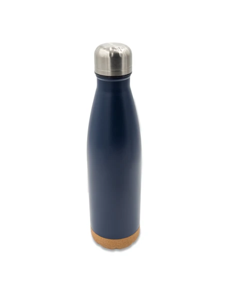 Butelka termiczna z korkowym spodem Jowi 500 ml, granatowy