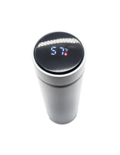 Kubek termiczny z termometrem Falco 420 ml, biały