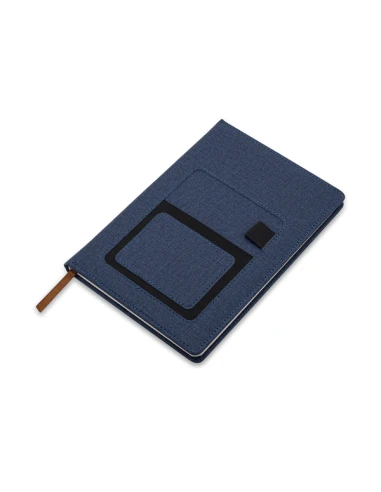 Notes z kieszonką na telefon Irun, granatowy