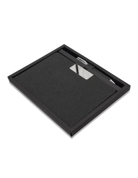 Notes z długopisem w pudełku Plata, czarny