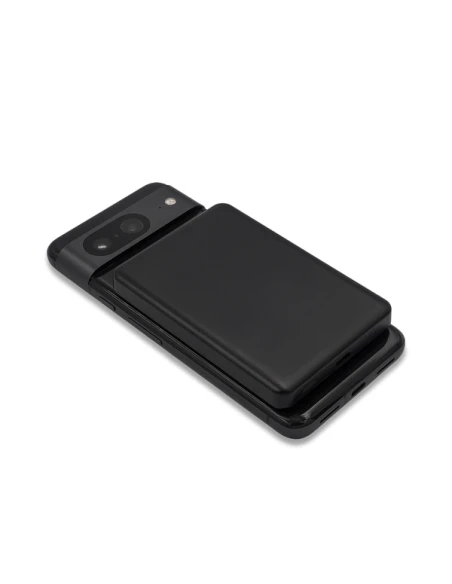 Magnetyczny bezprzewodowy power bank 5000 mAh Yuki, czarny