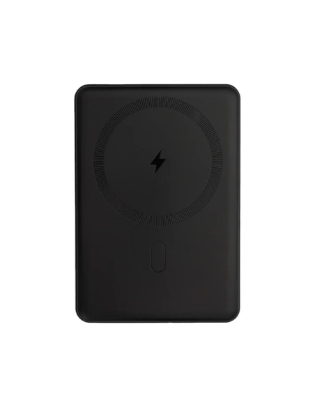Magnetyczny bezprzewodowy power bank 5000 mAh Yuki, czarny