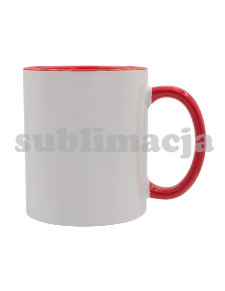 Kubek z powłoką sublimacyjną Gaeta 330 ml, czerwony
