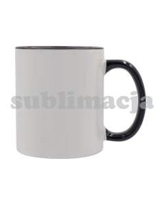 Kubek z powłoką sublimacyjną Gaeta 330 ml, czarny