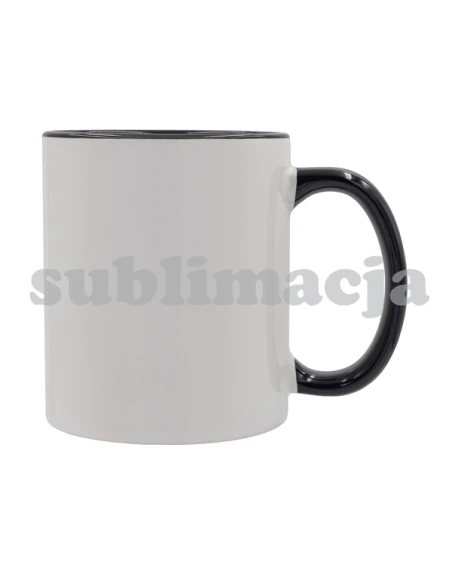 Kubek z powłoką sublimacyjną Gaeta 330 ml, czarny