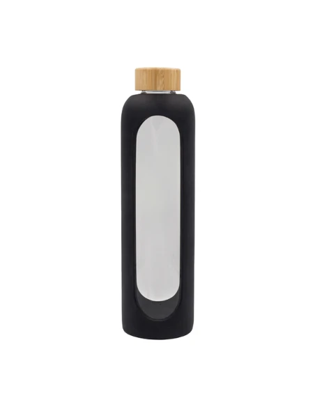 Butelka ze szkła borokrzemowego Richmond 1100 ml, czarny
