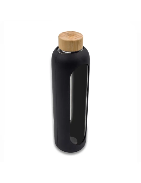 Butelka ze szkła borokrzemowego Richmond 1100 ml, czarny