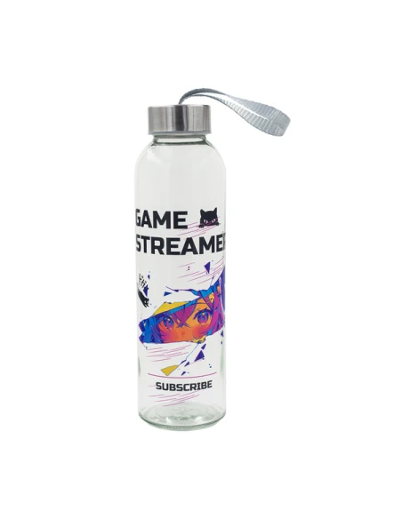 Butelka szklana Aqua Flow 500 ml, transparentny