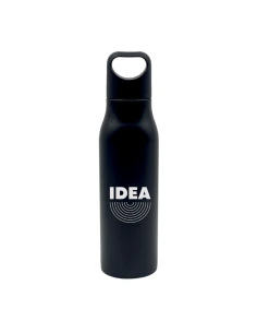 Butelka stalowa Bary 800 ml, czarny 2