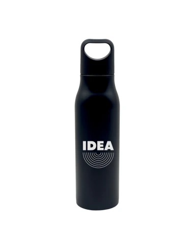 Butelka stalowa Bary 800 ml, czarny