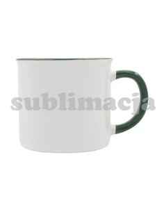 Kubek z powłoką sublimacyjną Ars 400 ml, ciemny zielony