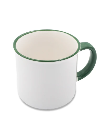 Kubek z powłoką sublimacyjną Ars 400 ml, ciemny zielony