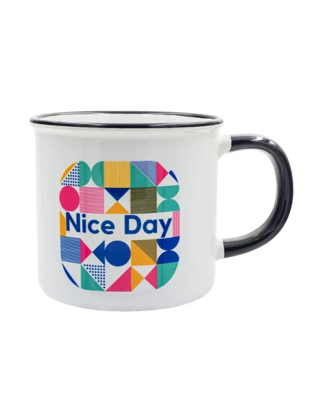 Kubek z powłoką sublimacyjną Ars 400 ml, czarny
