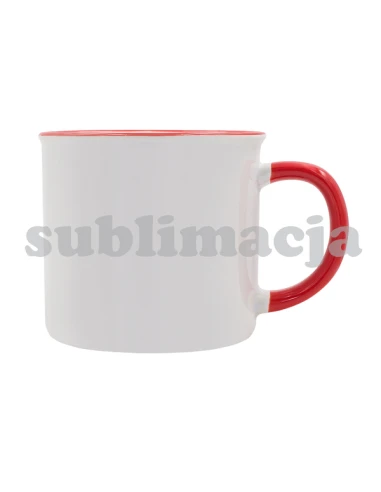 Kubek z powłoką sublimacyjną Ars 400 ml, czerwony