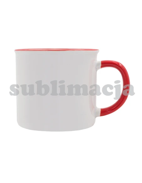 Kubek z powłoką sublimacyjną Ars 400 ml, czerwony