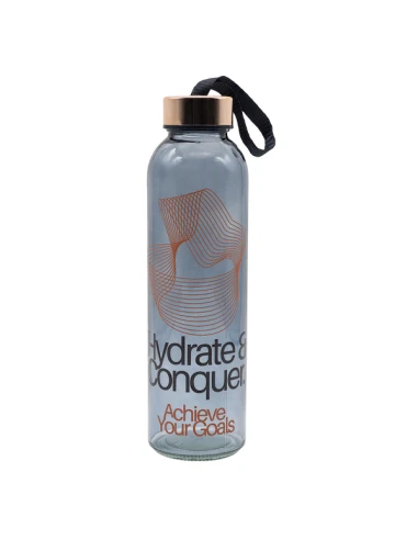 Butelka szklana Lux 500 ml, złoty