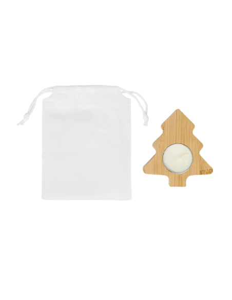 Świecznik ze świeczką tealight Comet, beżowy