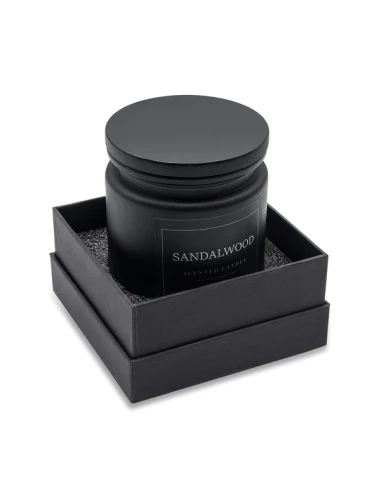 Świeca zapachowa Sandalwood, czarny