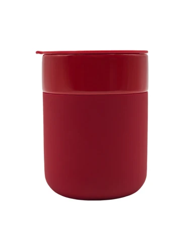 Kubek ceramiczny Caldo 370 ml, czerwony