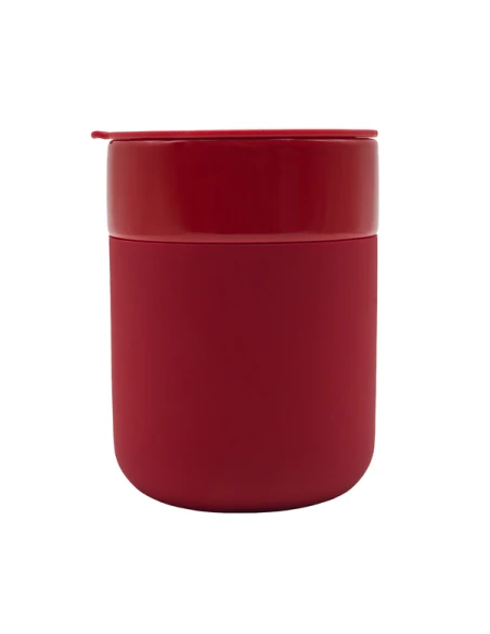 Kubek ceramiczny Caldo 370 ml, czerwony