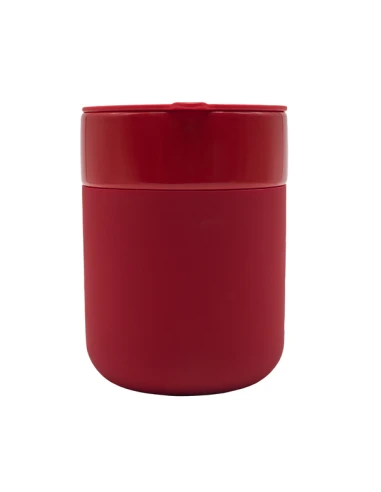 Kubek ceramiczny Caldo 370 ml, czerwony