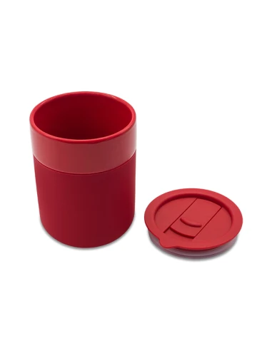 Kubek ceramiczny Caldo 370 ml, czerwony