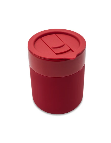 Kubek ceramiczny Caldo 370 ml, czerwony