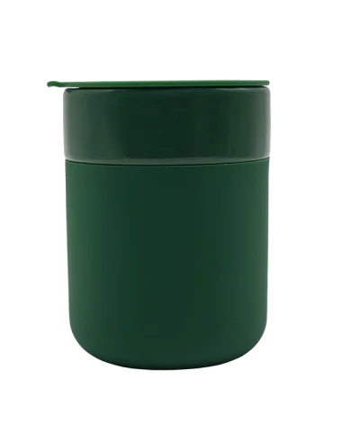 Kubek ceramiczny Caldo 370 ml, ciemny zielony