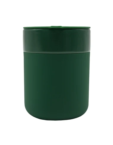 Kubek ceramiczny Caldo 370 ml, ciemny zielony