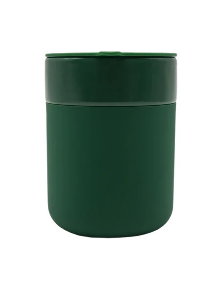 Kubek ceramiczny Caldo 370 ml, ciemny zielony