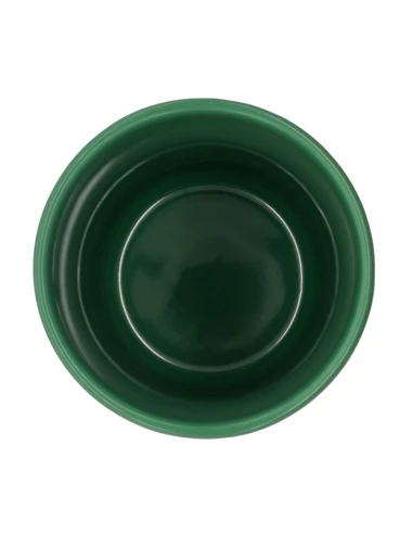 Kubek ceramiczny Caldo 370 ml, ciemny zielony