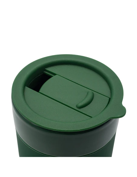 Kubek ceramiczny Caldo 370 ml, ciemny zielony
