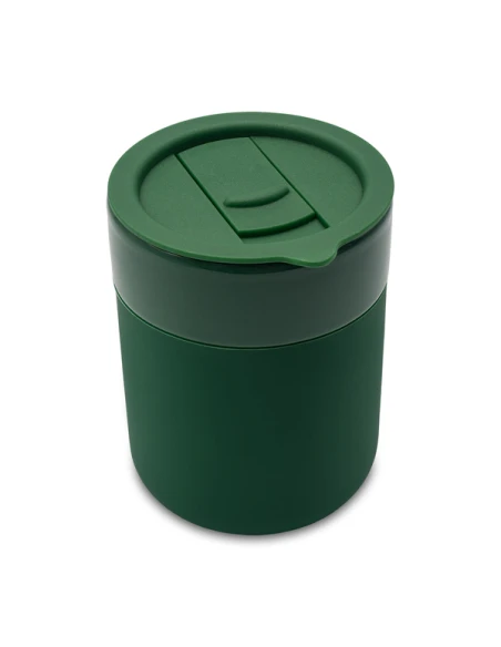 Kubek ceramiczny Caldo 370 ml, ciemny zielony