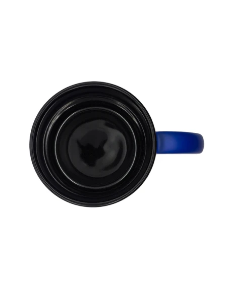 Kubek ceramiczny Velluto 350 ml, niebieski
