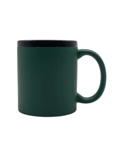 Kubek ceramiczny Velluto 350 ml, ciemny zielony