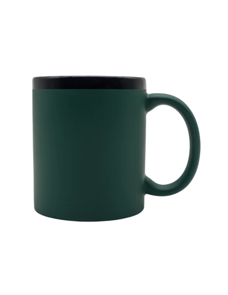 Kubek ceramiczny Velluto 350 ml, ciemny zielony